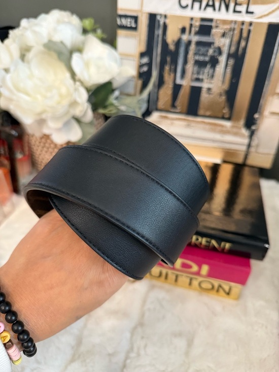 Fendi Reversible Logo Belt in Brown Monogram with Gold Buckle main image 6